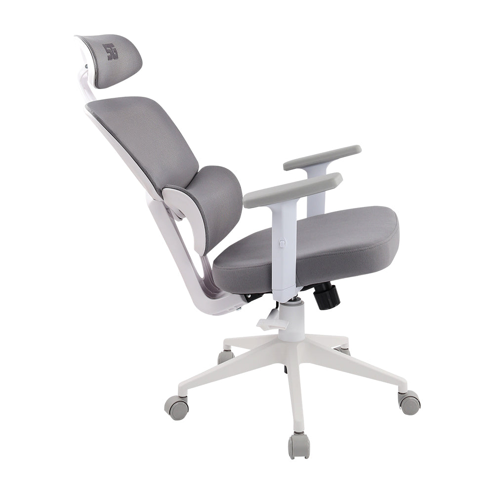 Silla Gaming Reclinable Start The Game, Descansabrazos 1D, Blanca Mesh, CGM-400-WH