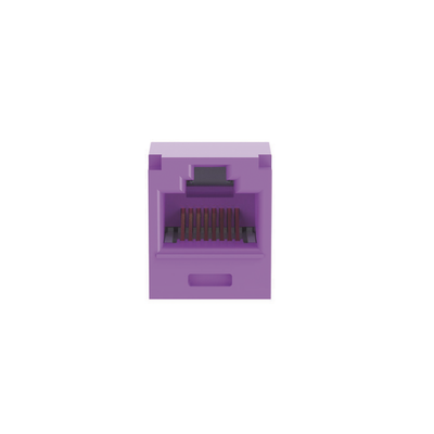 CJ6X88TGVL - Jack RJ45 / Cat 6A / UTP / Sin herramienta de impacto / 22-26 AWG / Violeta