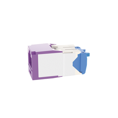 CJ6X88TGVL - Jack RJ45 / Cat 6A / UTP / Sin herramienta de impacto / 22-26 AWG / Violeta