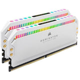 Memoria RAM Corsair Dominator Platinum 16GB (2x8GB) DDR4 3200MHz DIMM RGB XMP Non-ECC Blanco CL16