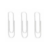 Clip Baco Estándar #2 galvanizado paquete c/10 Cajas c/100 Clips c/u