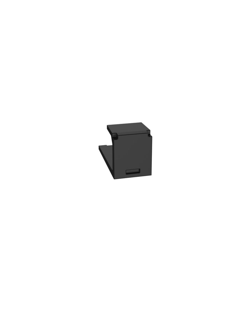 PANDUIT CMBBL-X Módulo Vacío Mini-Com™, 1 Puerto, Negro, Paquete de 10 Piezas
