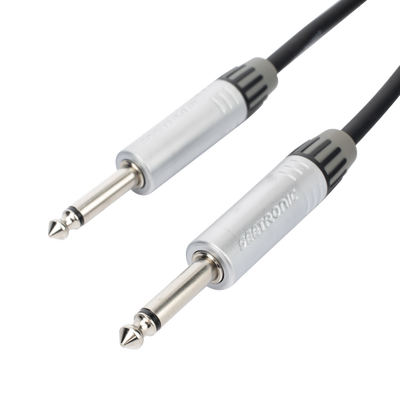 CMC-PS-PS-L-3M - Cable de Audio Estéreo / Plug 1/4 in a Plug 1/4 in / Conectores Seetronic / Triple Blindaje / Longitud 3 m (9.8 ft) / Carcasa Cromada