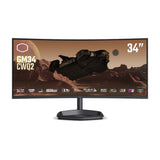 Monitor Curvo Cooler Master GM34-CWQ2 34" 165Hz UWQHD CMI, HDR400, 1500R Curvatura, FreeSync