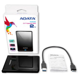 Disco Duro Adata  Ahv620S-1Tu3-Cbk Slim Negro Usb 3.1 FullOffice.com