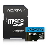 Memoria Flash Adata AUSDX128GUICL10A1-RA1, 128GB MicroSDXC UHS-I Clase 10, con Adaptador