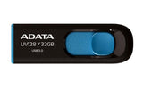 Flash Adata Uv128 Negro Con Azul 128G 3.0 FullOffice.com