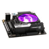 Ventilador Para Procesador Cooler Master Masterair G200P Rgb Low Profile Para Sff 92Mm 800Rpm-2600Rpm Negro Plata Map-G2Pn-126Pc-R1