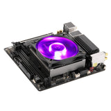 Ventilador Para Procesador Cooler Master Masterair G200P Rgb Low Profile Para Sff 92Mm 800Rpm-2600Rpm Negro Plata Map-G2Pn-126Pc-R1