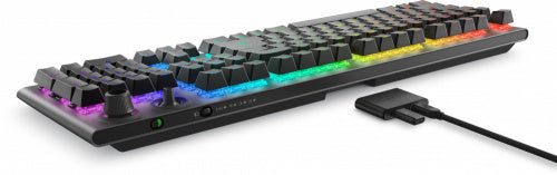 Dell Teclado Alámbrico Alienware Tri-Mode Gaming AW92K, 520-BBCG, RGB, USB, 1000 Hz