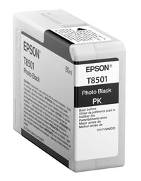 Epson Singlepack Photo Black T850100 Cartucho de Tinta Tinta a base de pigmentos Impresión por inyección de tinta - SureColor SC-P800 1 pieza(s)