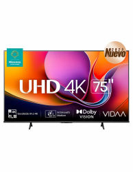 Hisense Smart TV LED 75A65NV 75", 4K Ultra HD, Negro