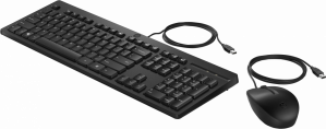 Kit de Teclado y Mouse HP 225, Alámbrico, Diseño Ergonómico y Conexión USB para Trabajo y Oficina