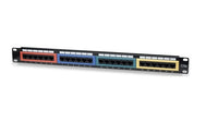 Intellinet Panel de Parcheo Cat5e paneles de parcheo 10/100/1000Base-T(X) Gigabit Ethernet 24 RJ-45
