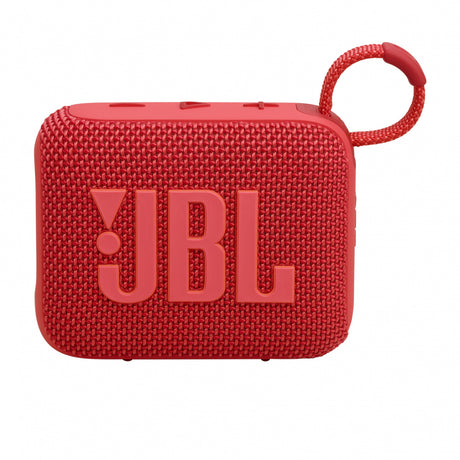 JBL Bocina Portátil Go 4, Bluetooth, Inalámbrico, 4.2W RMS, Rojo - Resistente al Agua