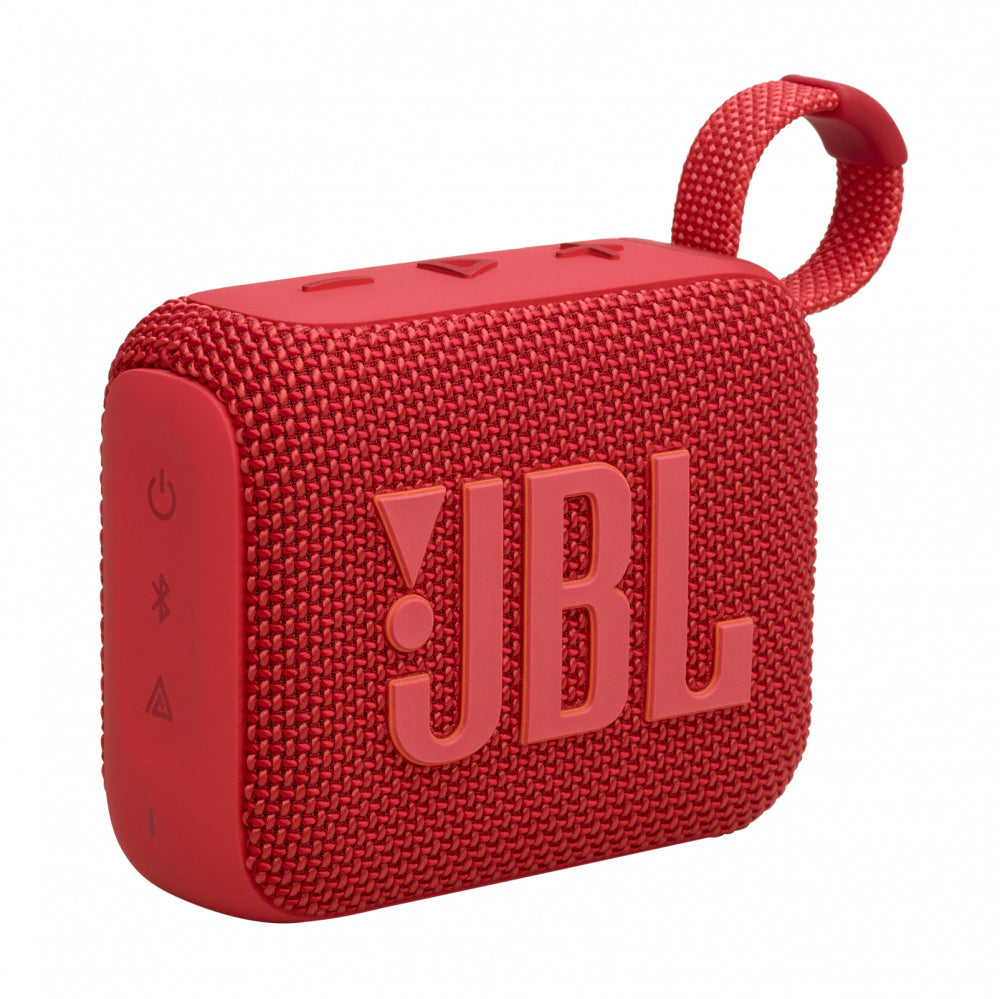 JBL Bocina Portátil Go 4, Bluetooth, Inalámbrico, 4.2W RMS, Rojo - Resistente al Agua