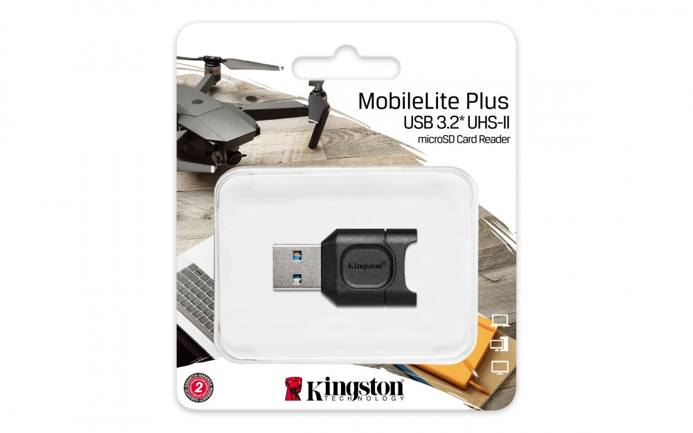 Lector MicroSD Kingston Mobilelite Plus Usb 3.2 Gen1 Microsdhc/Sdxc Uhs-Ii FullOffice.com