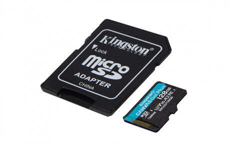 Memoria Kingston Micro Sdxc Canvas Go! Plus 128Gb Uhs-I U3 V30 A2 Clase 10 C/Adaptador FullOffice.com