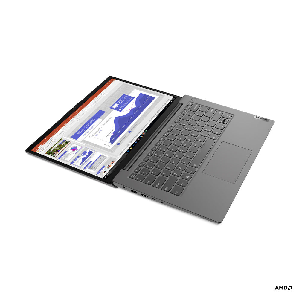 Laptop Lenovo V14 G2 14" Amd R7 5700U Disco Duro 512 Gb Ssd Ram 16 Gb Windows 10 Pro Gris - 82Kc0084Lm