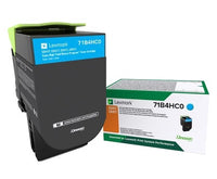 Lexmark 71B4HC0 cartucho de tóner 1 pieza(s) Original Azul