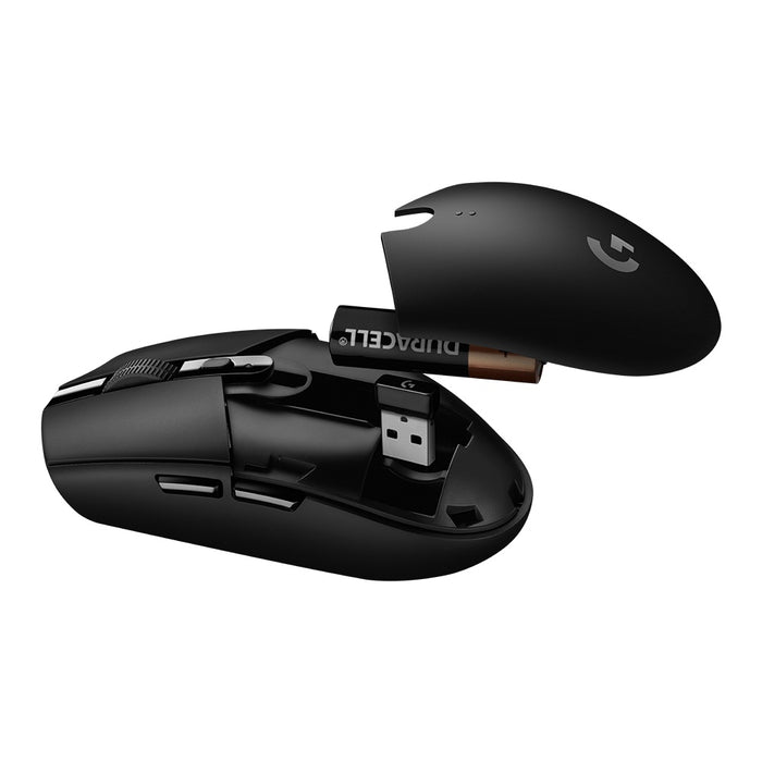 Mouse Lightspeed Gaming Logitech G305 Inalámbrico, Sensor Hero, 6 Botones, Negro - 910-005281