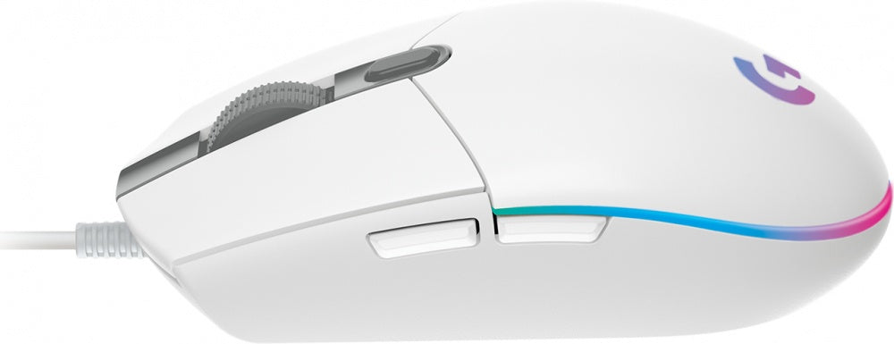 Mouse Lightsync Gaming Logitech G203 8000 DPI RGB Blanco - 910-005794