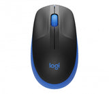 Mouse Óptico Logitech M190, Full Size, Inalámbrico, 1000 DPI, USB, Azul - 910-005903 FullOffice.com 