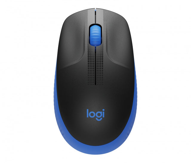 Mouse Óptico Logitech M190, Full Size, Inalámbrico, 1000 DPI, USB, Azul - 910-005903 FullOffice.com 