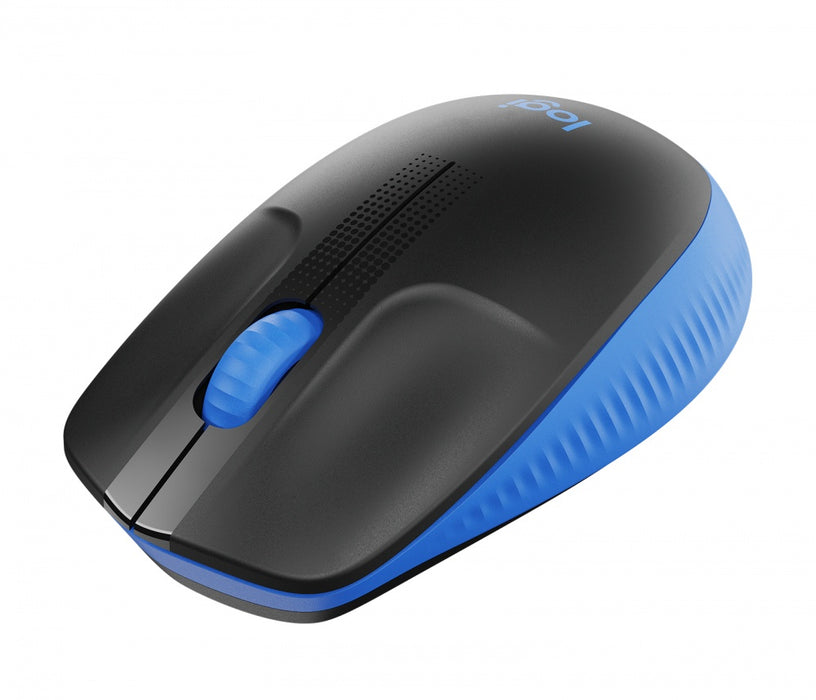 Mouse Óptico Logitech M190, Full Size, Inalámbrico, 1000 DPI, USB, Azul - 910-005903