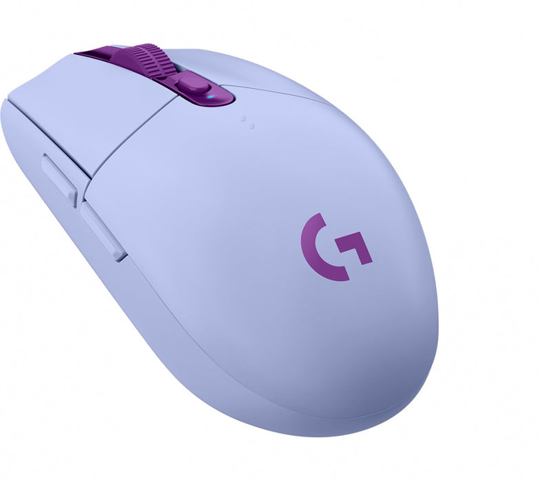 Mouse Lightspeed Gaming Logitech G305 Inalámbrico, Sensor Hero, 6 Botones, Lila - 910-006377