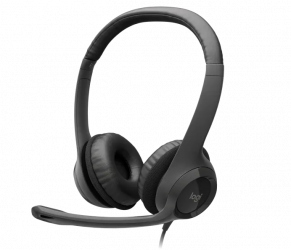 Logitech Audífonos con Micrófono H390, Alámbrico, 1.9 Metros, USB, Grafito
