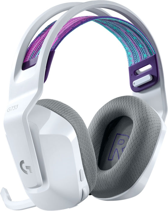 Audífonos Gamer Logitech G733, Lightspeed Gaming, Inalámbricos, RGB, Blanco - 981-000882