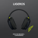 Audífonos Gaming Lightspeed Logitech G435 Inalámbricos, Micrófono, Negro-Amarillo - 981-001049 FullOffice.com 