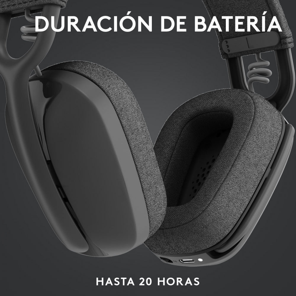 Diadema con Micrófono Logitech Zone Vibe 125 Inalámbrica, Grafito FullOffice.com 