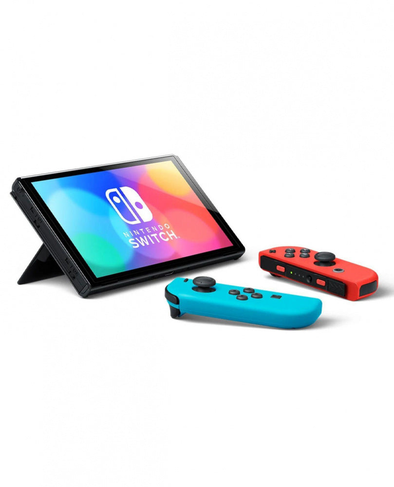 Nintendo Switch OLED, 32GB, Neón - Caja maltratada