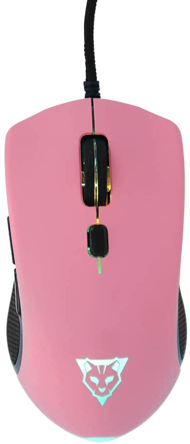 Mouse Ocelot Gaming Alambrico/Iluminacion Tipo Rgb/Dpi 1000-1600-3000-6200/ Color Rosa Magenta Con Negro FullOffice.com