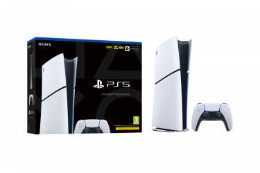 Sony PlayStation 5 Slim Edición Digital 1TB, WiFi, Bluetooth 5.1, Blanco/Negro