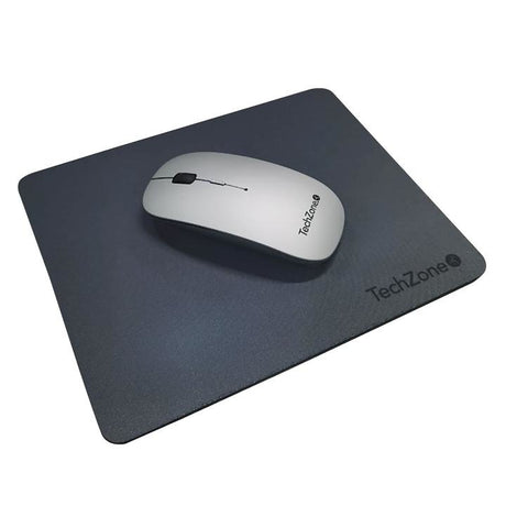 Mouse Techzone Tz18Mouinamp-Pl Recargable Usb Mousepad Plata FullOffice.com