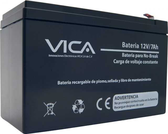 Batería de Reemplazo VICA para No Break 7AH, 12V, 12V, 7Ah entre Otras Marcas FullOffice.com 