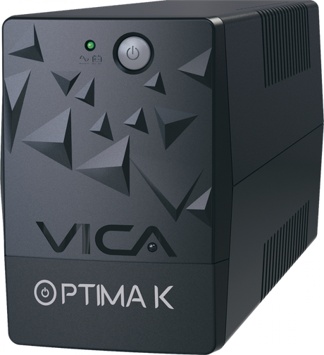 No Break VICA Optima K con Regulador Integrado, 1000Va, 500 Watts, 6 Contactos, Regulados y Respaldados, Tipo Nema 5-15R, Software de Monitoreo 3 años de Garantia 2 en Bateria FullOffice.com 