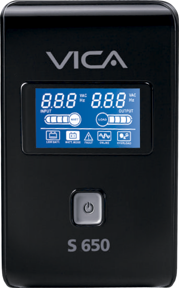 Ups Vica S650 Regulador Integrado 650Va/360W 6 Contactos Pantalla Lcd