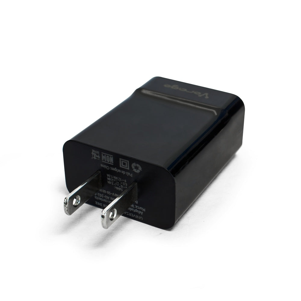 Cargador Vorago Para Pared Au-302 Fast Charge 3.0A 1 Usb Negro FullOffice.com