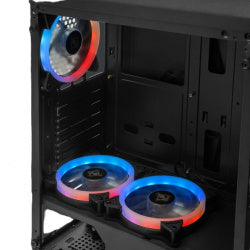Yeyian Gabinete Krypton YCH-MTA7-01BK, Midi Tower ATX, 3 Ventiladores ARGB, USB 3.0