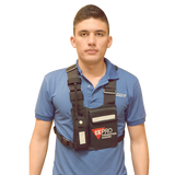 CPP-TXP - Pechera Táctica / Soporte Universal para Radio / Cinta Adherente de Seguridad / Sujeción para Bolígrafo / Uso en Exteriores