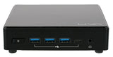 ECS LIVA Z3 Intel® Celeron® N N5100 4 GB DDR4-SDRAM 64 GB eMMC Windows 11 Pro Mini PC Negro, 1.1 GHz