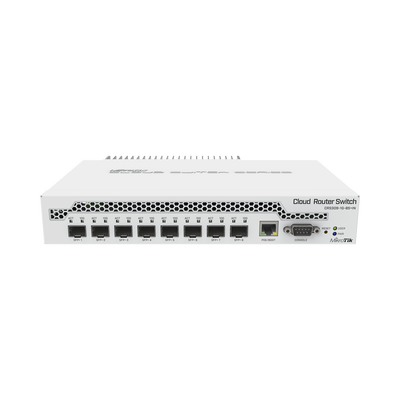 CRS309-1G-8S+IN, Switch, CPU 800MHz, RAM 512MB, 1xGEth, 8xSFP+ de 10Gbps, RouterOS/SwitchOS
