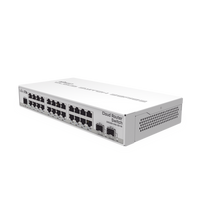 CRS326-24G-2S+IN, CPU 800Mhz, RAM 512MB, 24 x GEth, 2 x SFP+, 512MB RAM, RouterOS/SwitchOS