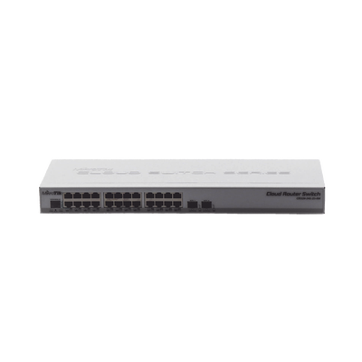 CRS326-24G-2S+RM, 24 Eth Gb 2 SFP+ 512MB RAM p/rack