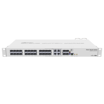 CRS328-4C-20S-4S+RM, Ruteador/Switch, CPU 800Mhz, RAM 512Mb, 20xSFP, 4xSFP+, 4xCombo, RouterOS/SwitchOS