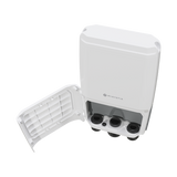CRS504-4XQ-OUT, Switch exteriores CPU 650MHz, 128MB RAM, 1 Eth 10/100, 4 QSFP28 100G, CD jack y 802.3bt PoE-in, RouterOS